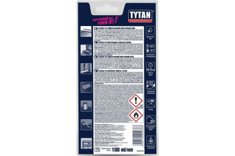 Купить Клей монтажный Tytan Professional Classic Fix прозрачный 100мл фото №3