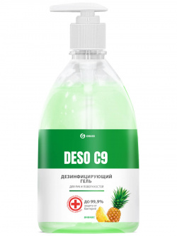 Купить Средство для чистки и дезинфекции GRASS "DESO" C9  500мл гель (ананас)   125558 фото №1
