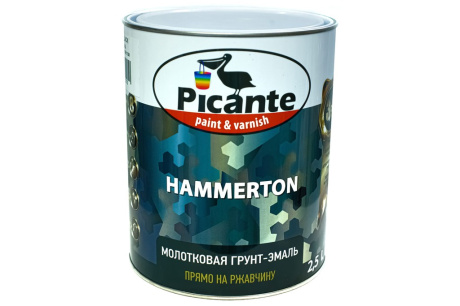 Купить Эмаль молотковая HAMMERTON белый перламутр 2.5л  PICANTE 10420-1222.GL фото №1