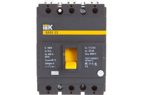 Купить Автоматический выключатель IEK 3п 160А ВА 88-33 ИЭК SVA20-3-0160 фото №2