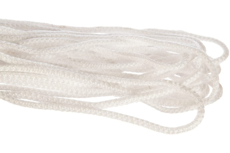 Купить Шнур вязаный полипропиленовый СИБИН с сердечником  белый  длина 20 метров  диаметр 7 мм фото №2